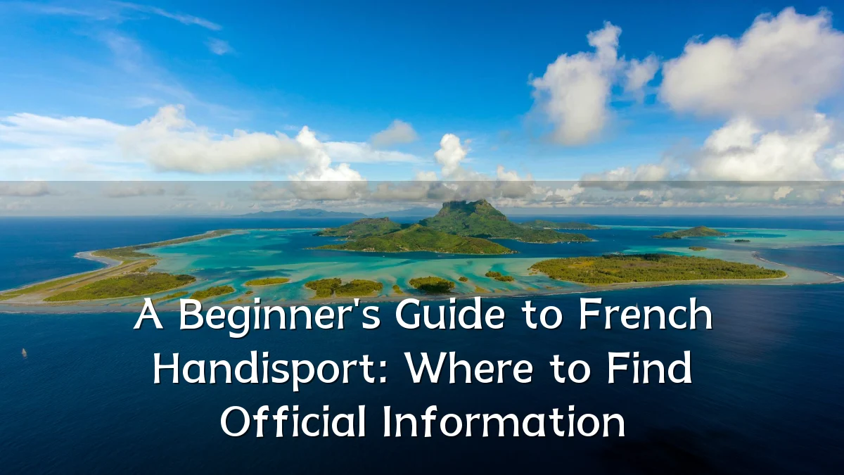 A Beginner's Guide to French Handisport: Where to Find Official Information