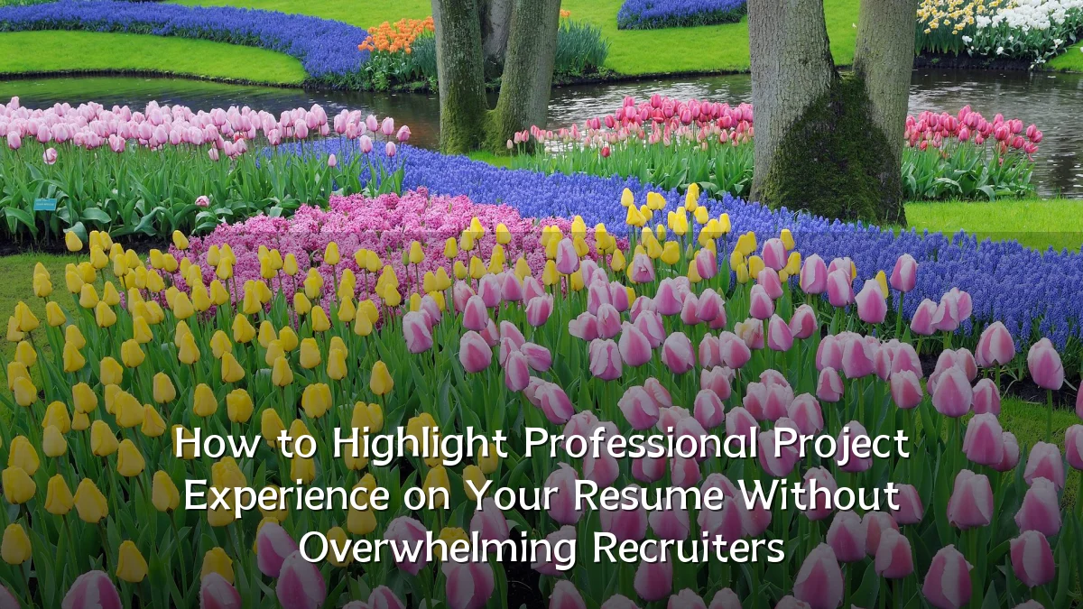 How to Highlight Professional Project Experience on Your Resume Without Overwhelming Recruiters