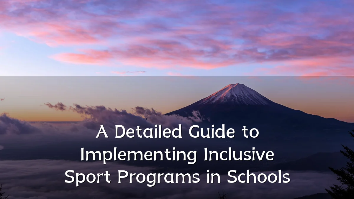 A Detailed Guide to Implementing Inclusive Sport Programs in Schools