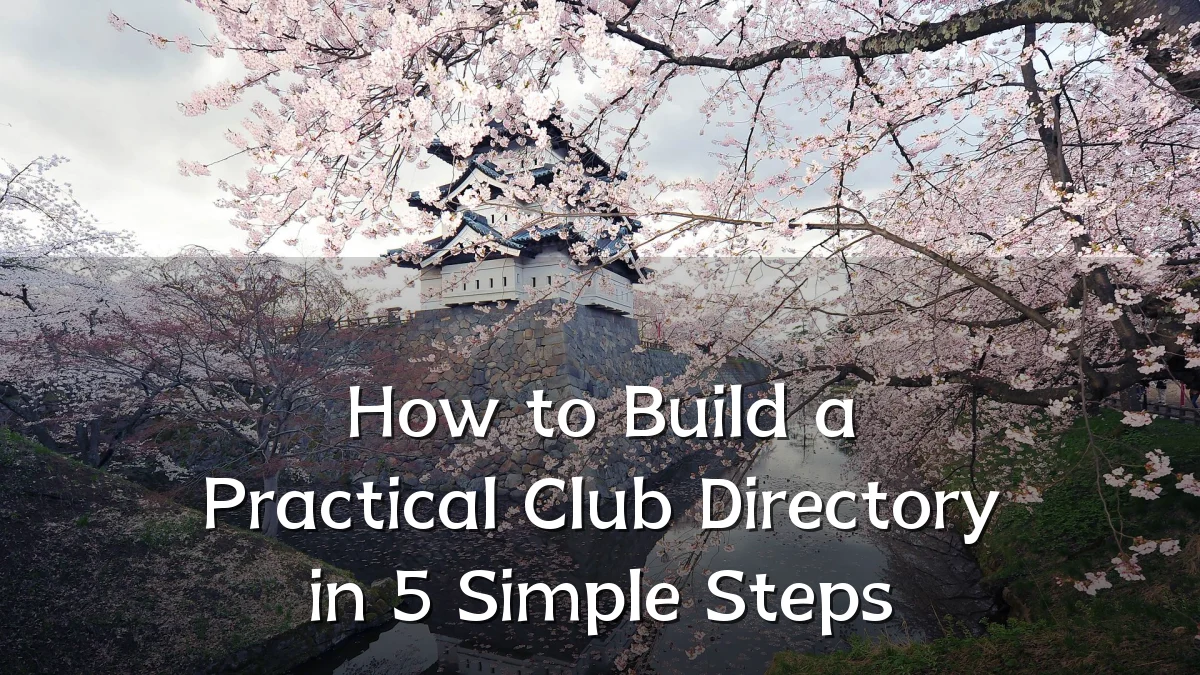 How to Build a Practical Club Directory in 5 Simple Steps